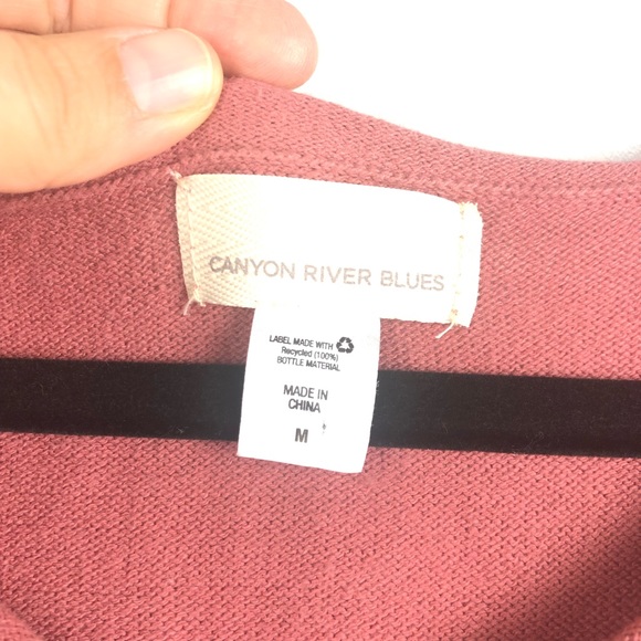 Canyon River Blues Sweater Women’s M Pink/Mauve Lace Detail. - Picture 4 of 7